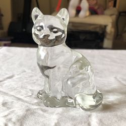 Glass Cat Figurines 