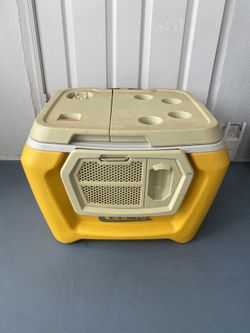 Original Kickstarter Coolest Cooler Orange Yellowed No Accessories Included