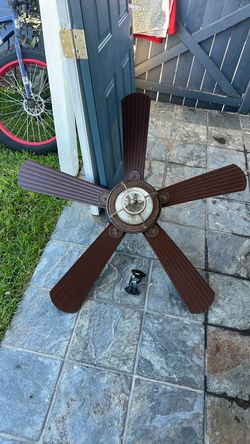 Dark Brown 5-Blade Ceiling Fan harbor breeze