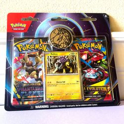 Pokémon Cards: Mega Evolution & Phantasmal Flames 2 Pack Blister W/Raikou