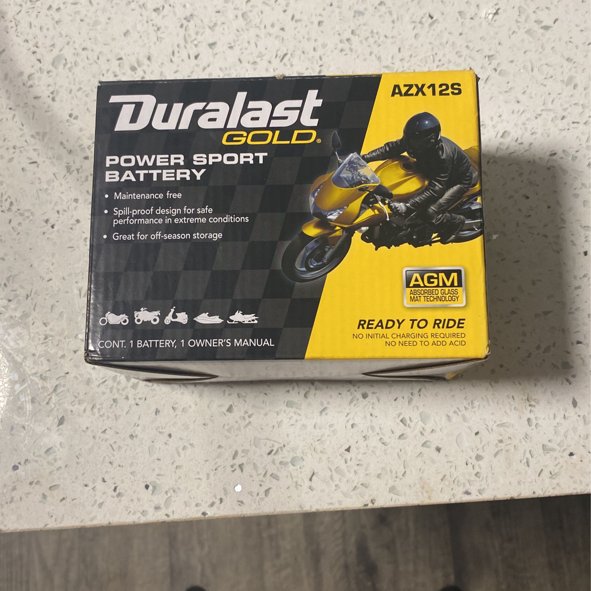 Duralast Gold Motorcycle Battery 