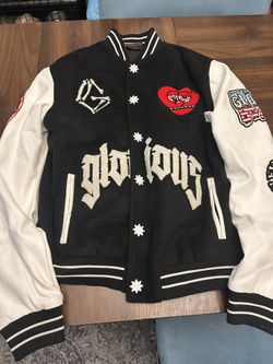 Black And White Varsity Jacket Original 