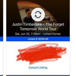 Justin Timberlake Tickets For Tonight 
