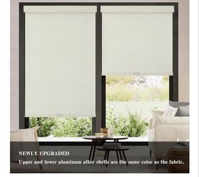 1 Ivory Blackout Toller Shades