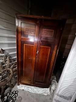 Solid Wood Wardrobe / Armoire – Storage + Hanging Space
