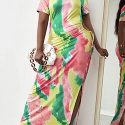 Long sleek Dress -1-X $20,Earrings$5,Ring-8$20