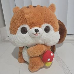 Japanese Fuzzy Tail Squirrel 14" Plush 