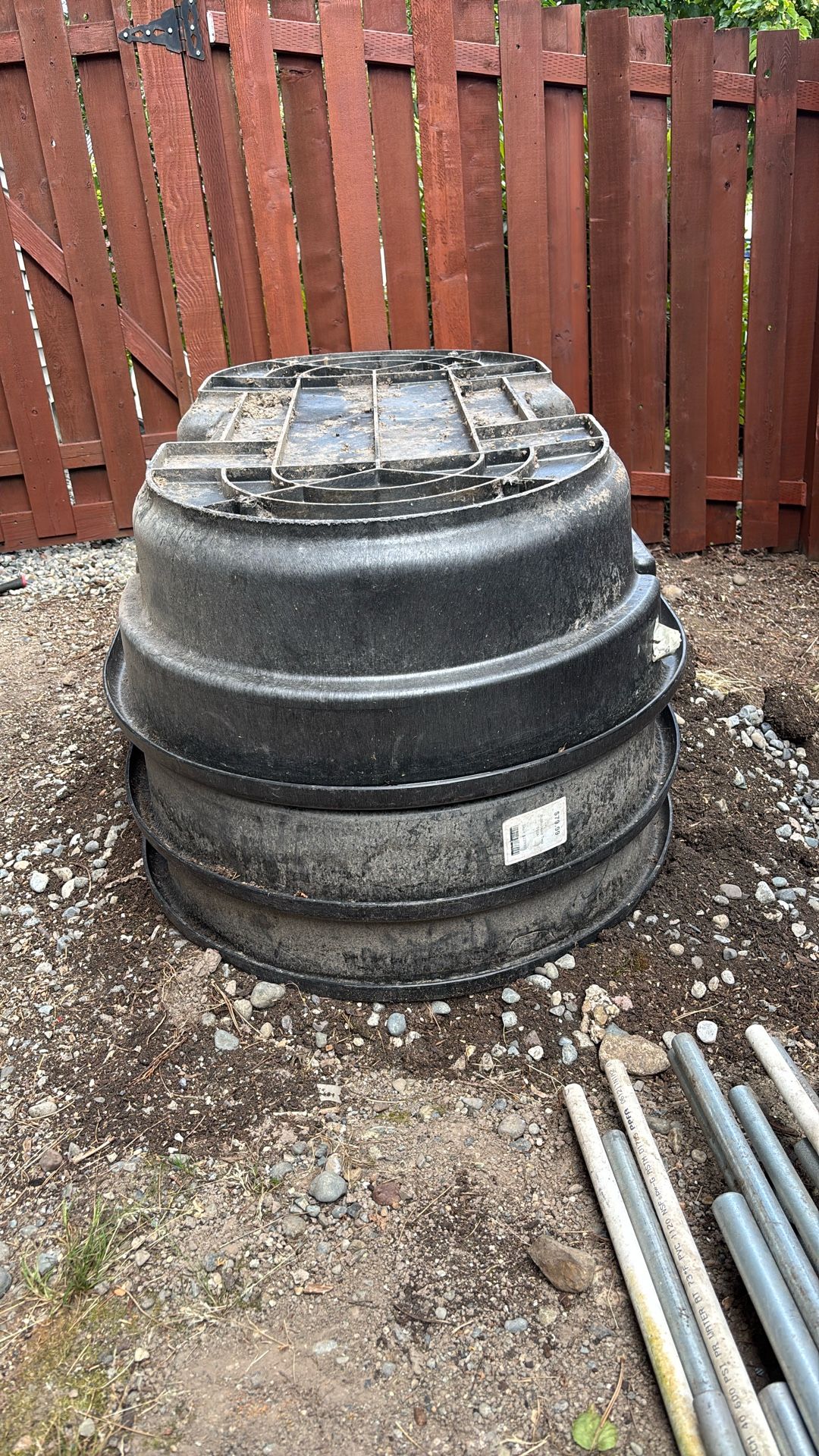 (3) Rubbermaid 50 Gallon Tanks