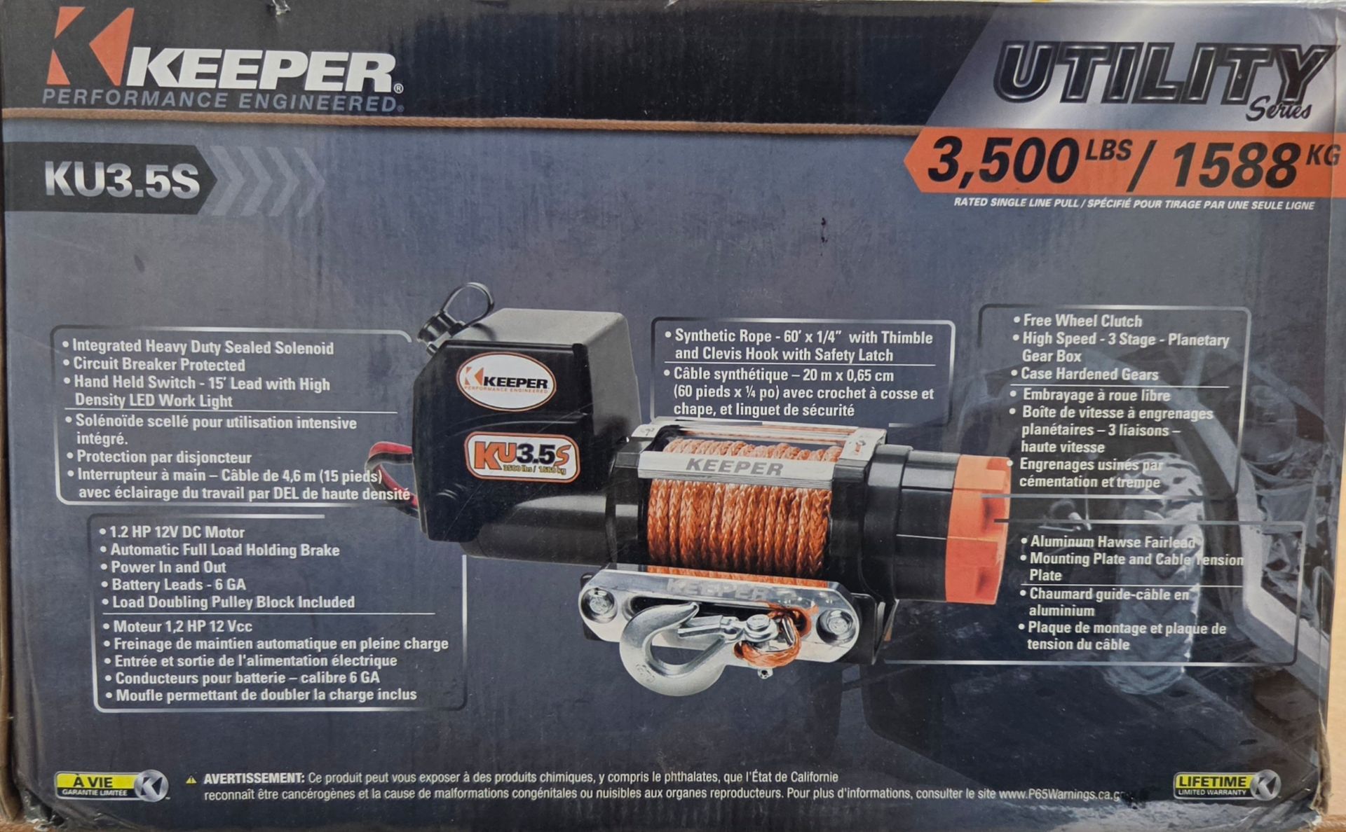 Winch 3,500 lbs.
