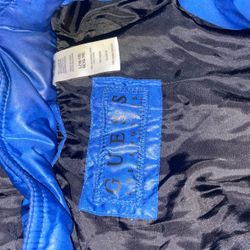 Blue Guess Puffer Jacket 