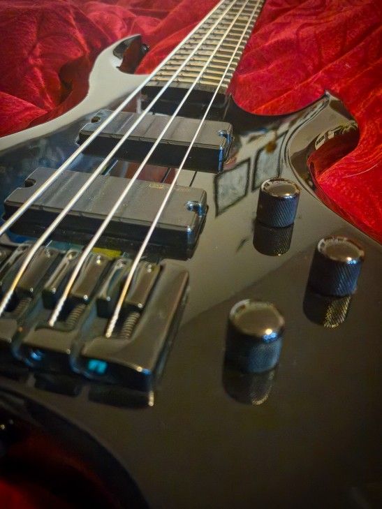 Slayer Tom Araya Signature Artist Bass Ta 334 LTD Esp 4 String With Active EMG Pickups