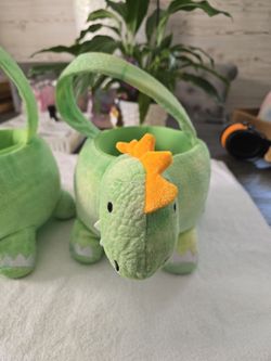 Dinosaur halloween baskets
