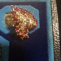 2caratRuby And 1carat Diamond Cocktail