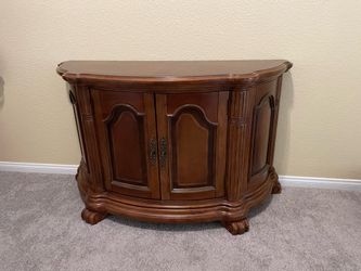 Wood console table