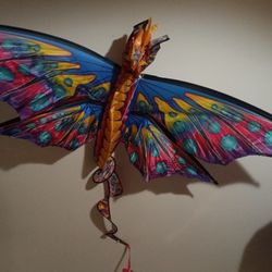 Super sized Nylon Kite 66 Inch Wingspan Sea Horse 3-d Kite Ready To Fly. 