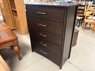 TRADEWINS Contemporary Espresso 5-Drawer Tall Dresser
