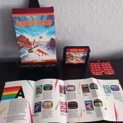 Carol Shaw's River Raid Atari 5200 Activision  W/ Catalog 1983 Vintage Tested
