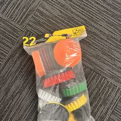 Drill Brush Attachments Set, Scrub Pads & Sponge, Buffing Pads, Power Scrubber Brush with Extend Long Attachment, Car Polishing Pad Kit,Cleaning Suppl