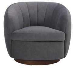 🚨Furniture Sale🚨  Gray Boswell Fabric Swivel Chair