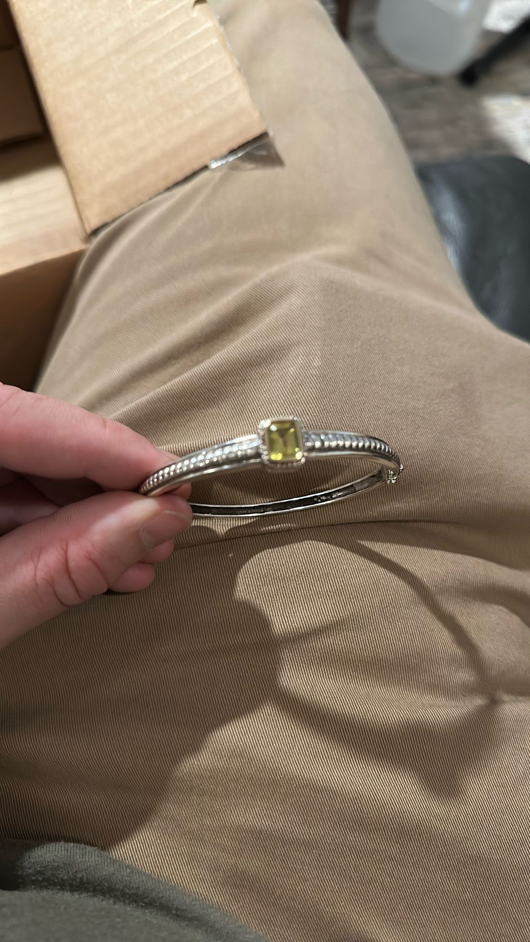Sterling Silver Peridot Bracelet