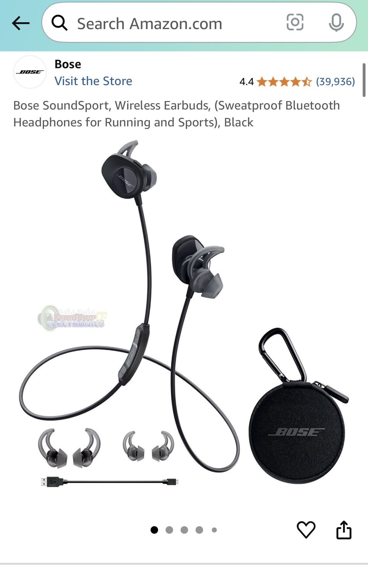 Bose SportSound Wireless Wired In-Ear Earbuds Headphones