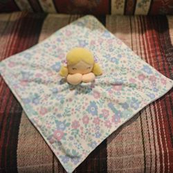 CARTER'S BABY DOLL FLORAL COLORFULL  LOVEY SECURITY BLANKET 