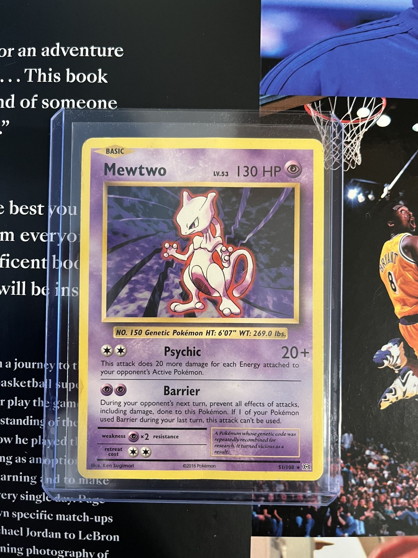 Mewtwo 130HP 51/108 Pokémon Trading Card