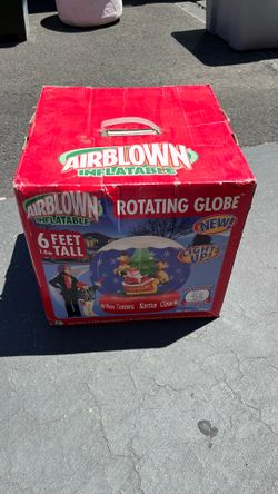 NIB Airblown INFLATABLE GEMMY 6 Ft SNOWMAN CHRISTMAS TREE SNOW GLOBE New 2006