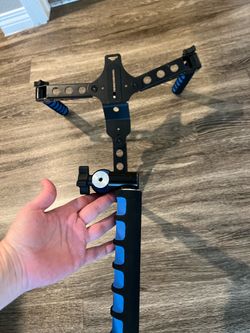DSLR / Video Camera Shoulder Rig Stabilizer – Blue & Black, Used