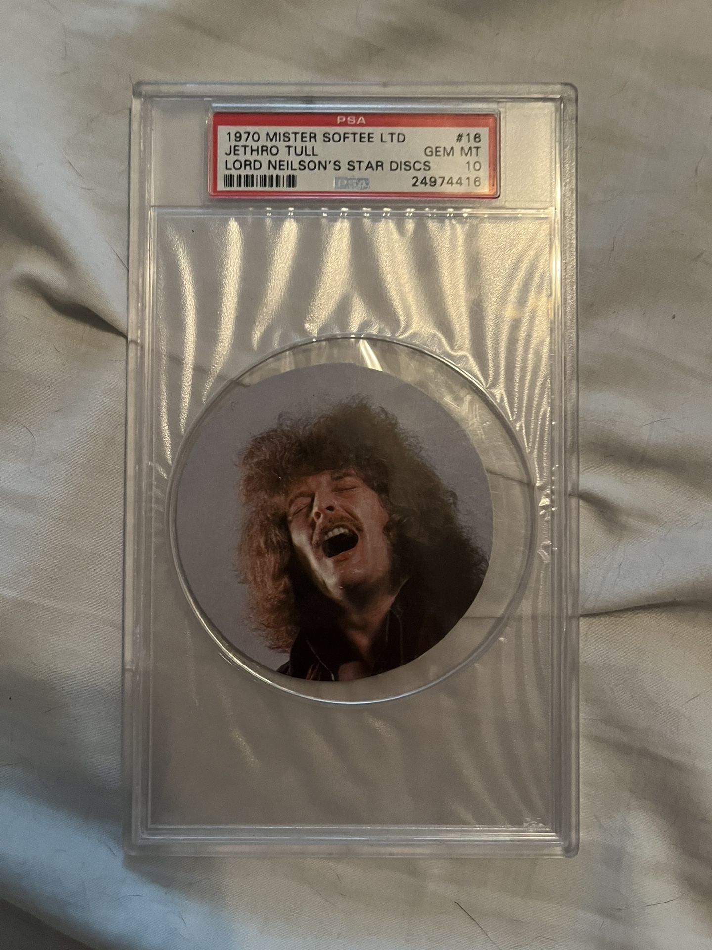 Jethro Tull “Lord Neilson Star Discs” 1970 Mister Softer Ltd #16 PSA Gem Mint 10