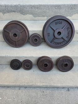B F C O  OLYMPIC WEIGHT PLATES