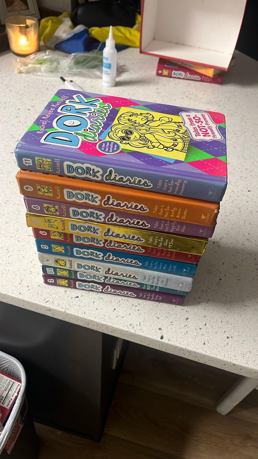 Dork Diaries Book Number 2,3 1/2,4,5,6,7,8,9,11