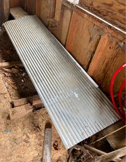 2 metal roof sheets 8ft x 26in 1 sheet 79.75in x 26in