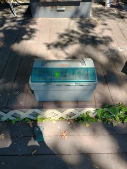 Large tackle box with tackle