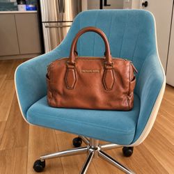 Michael Kors Brown Leather Satchel Handbag