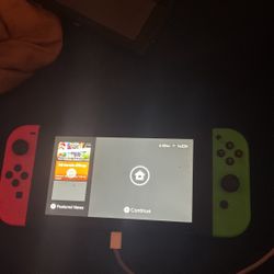 Nintendo switch with NBA 2k Playgrounds 2