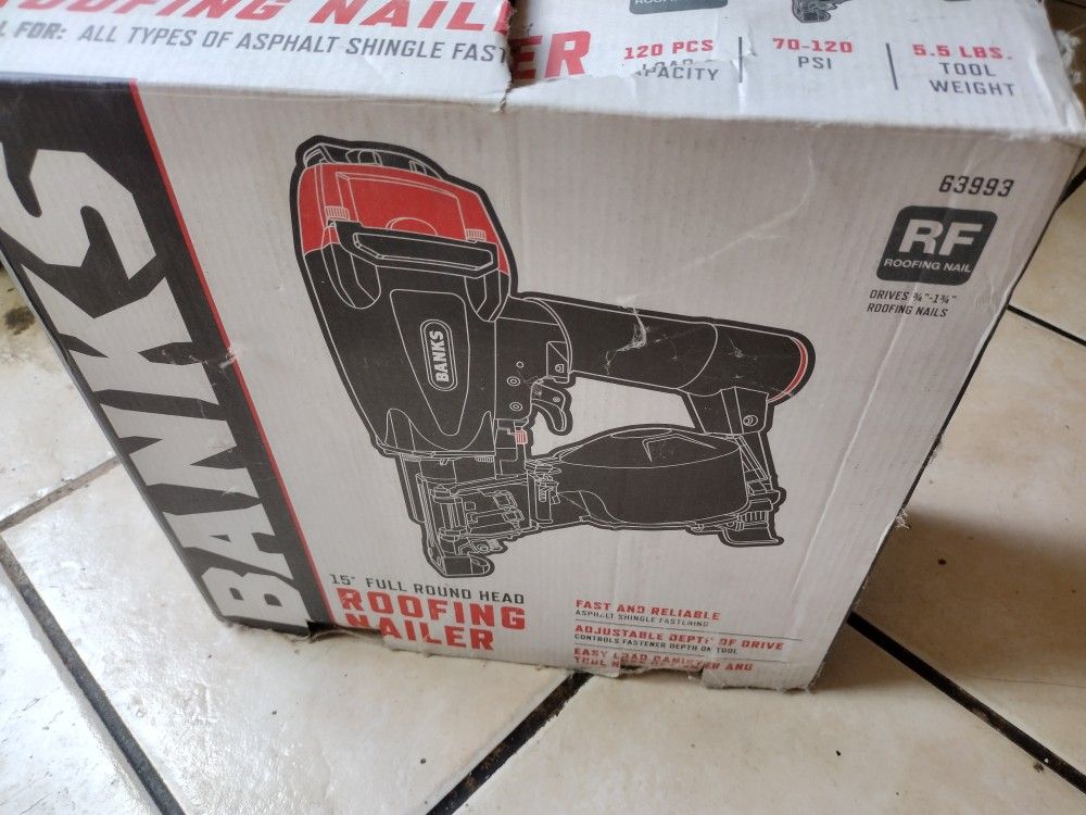 Roof Nailer, New Roofing Nailer In Box
