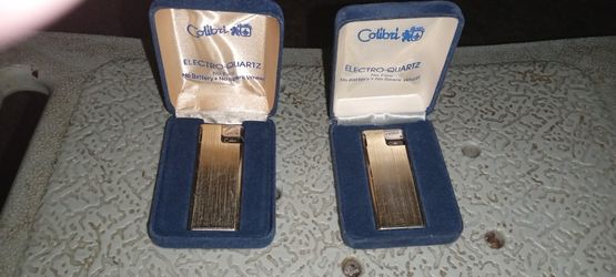 Two Vintage Colibri Butane Lighters
