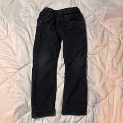 Kids Black Elastic Waist Jeans 5T