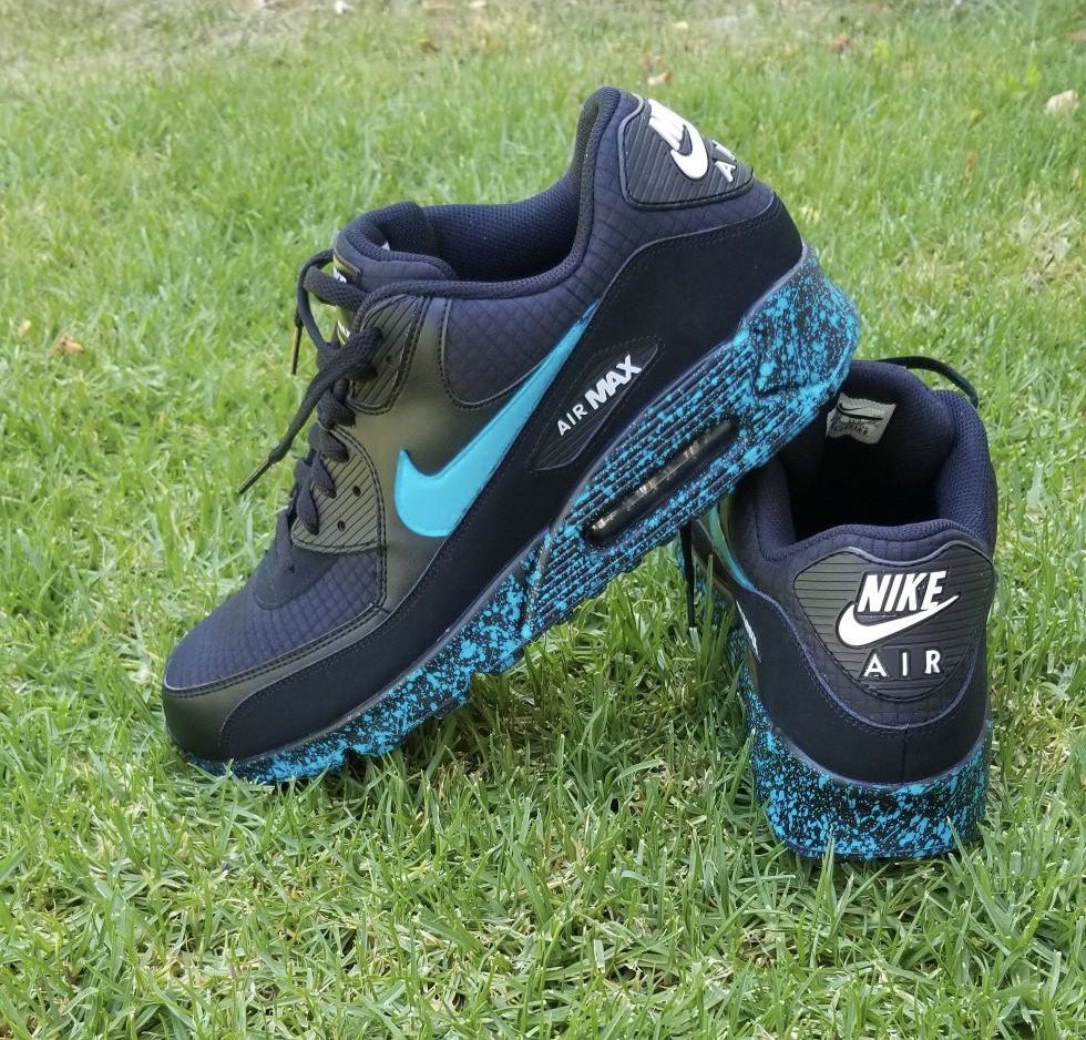 Custom Painted Nike Air Max Men's Shoes (Size 15) for Sale in