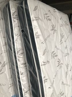 Brand new queen, orthopedic pillow top set