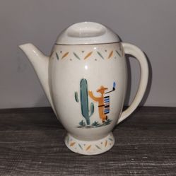 Vintage Porcelier Vitreous China Teapot / Coffee Pot With Lid