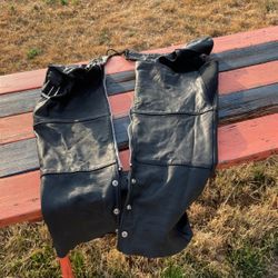 Leather Women's L Chaps Harley Davidson Motorcycles 
