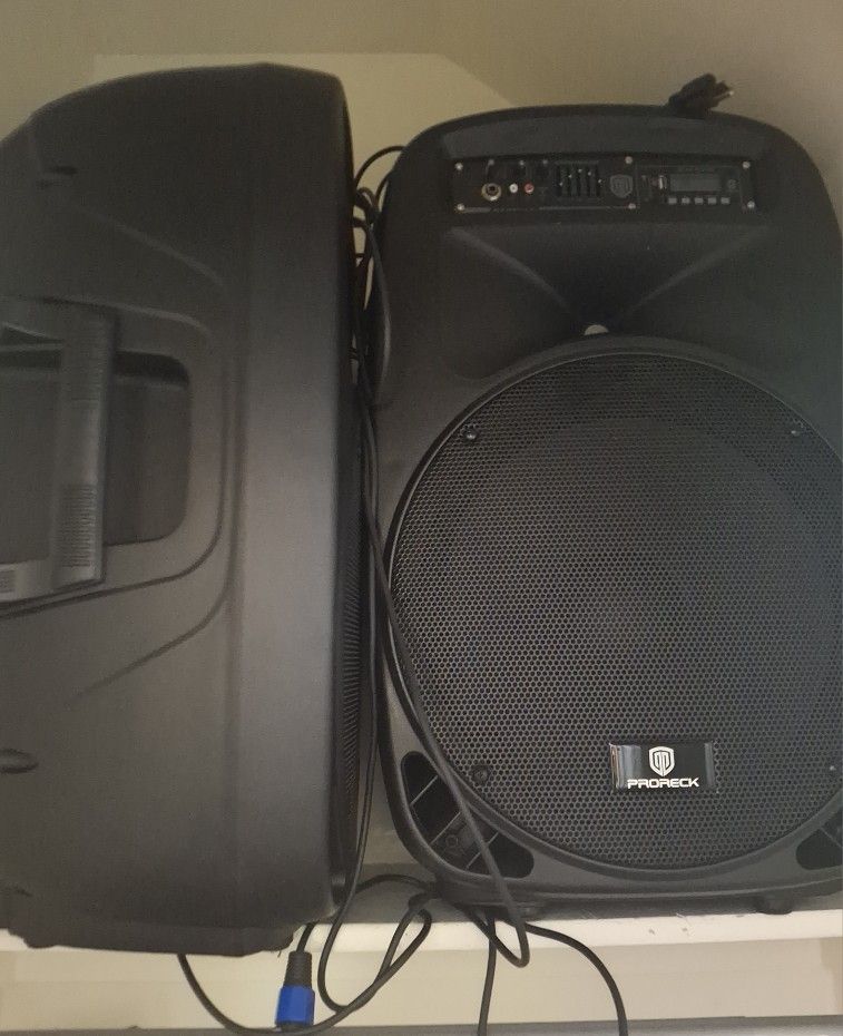 15inch Bluetooth Party Speakers & Stands