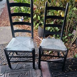 2 Vintage Wood Wingback Chairs Like Brand New 25each Look My Post Tons Item