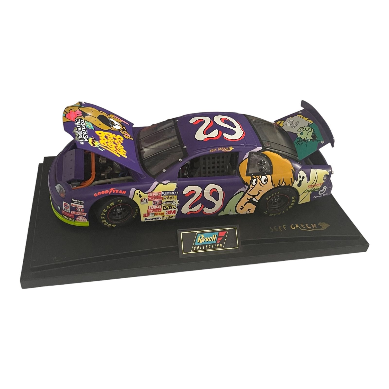 RARE 90s Cartoon Network Wacky Racing Scooby Doo NASCAR Jeff Green Diecast 1/18