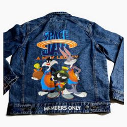 Members Only Space Jam Denim Jacket

