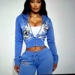 Blue Ed Hardy Sweater