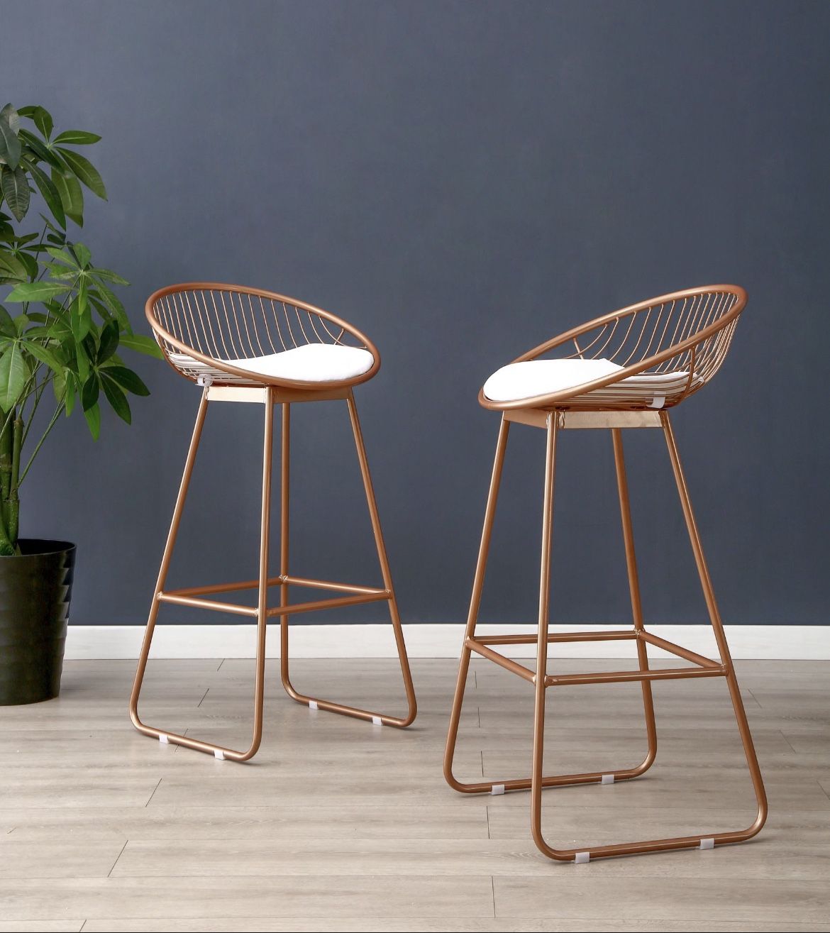 Rose Gold Bar Stools