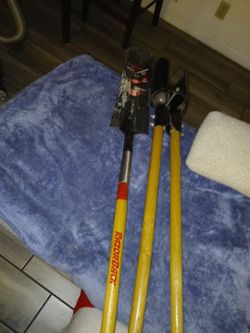 Post Hole Digger And Shovel